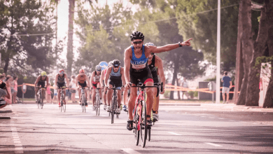 Cycling segment of the Castellón Triatlón