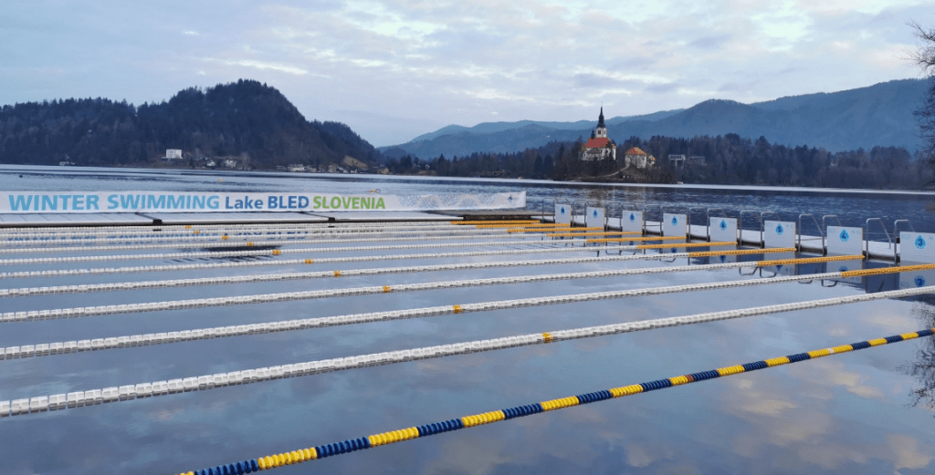 piscina donde se nada en el mundial de aguas gélidas