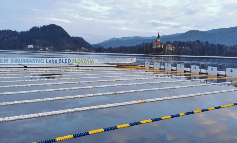 piscina donde se nada en el mundial de aguas gélidas