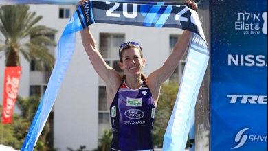 Nicola Spirig ganando el Israman 133