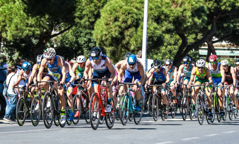 Segmento de ciclismo de um duatlo