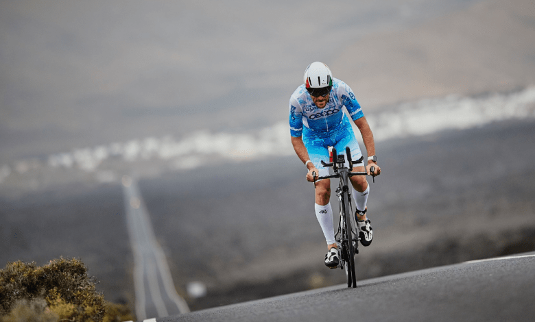 Salita nel segmento ciclistico dell'IRONMAN Lanzarote