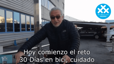 Leo Harlem comenzando el reto 30 días en bici