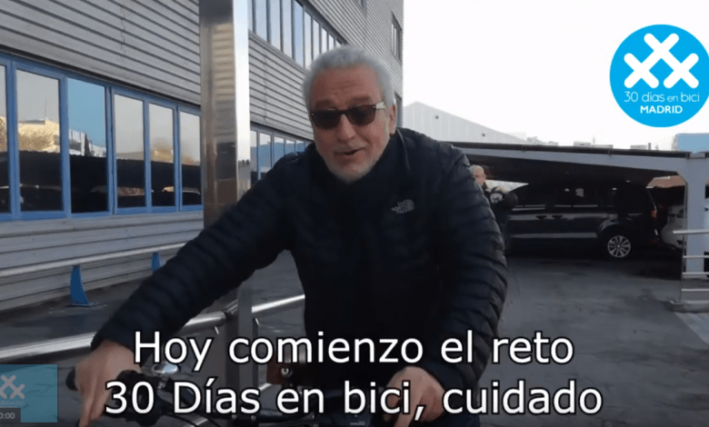 Leo Harlem comenzando el reto 30 días en bici