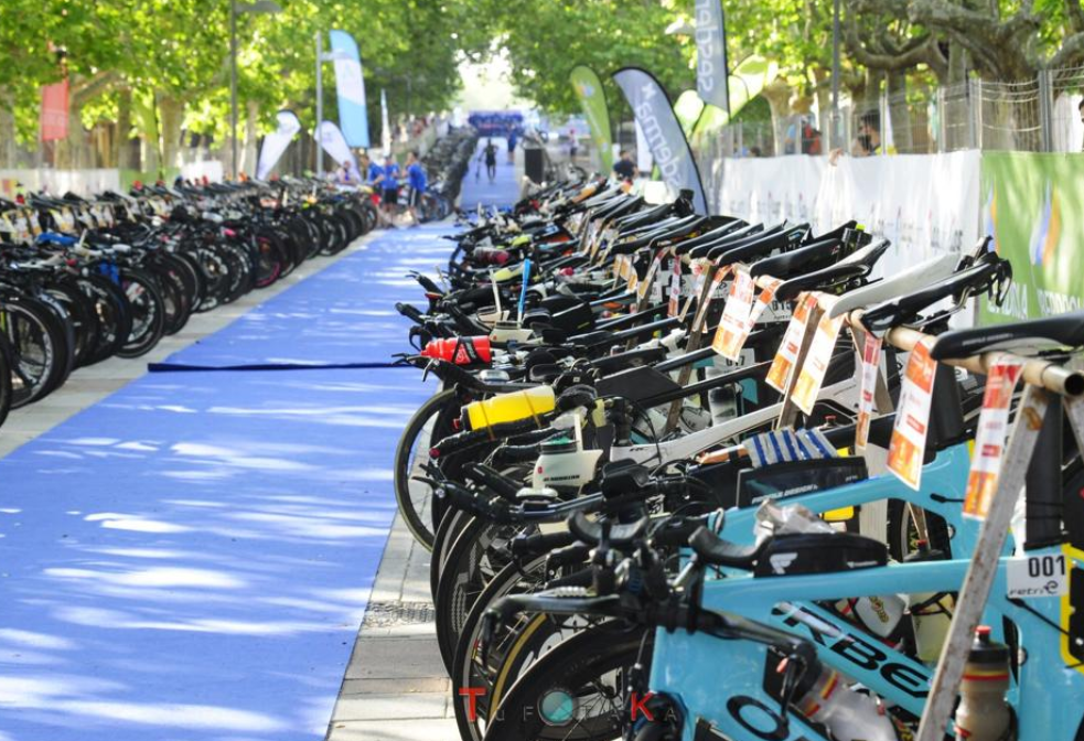 Zona de Boxes del Triatlón MD Salamanca