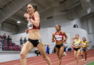 Gwen Jorgensen personal record in os 5.000 on track