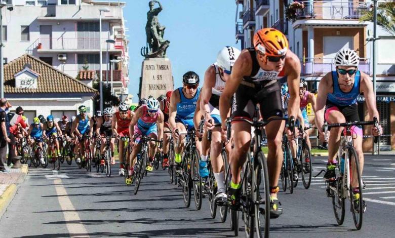 Leiten Sie die Europameisterschaft des Duathlons von Punta Umbría