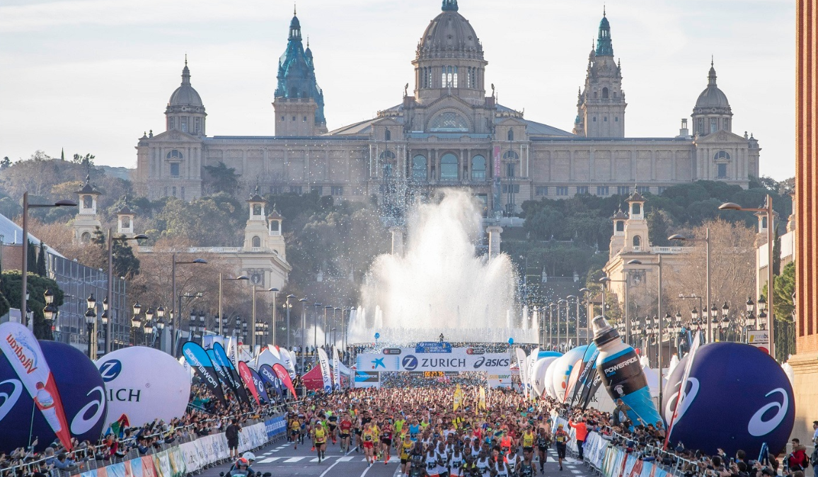 Der Marathon von Barcelona, der vom Coronavirus suspendiert werden könnte