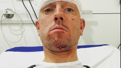 Frederick Van Lierde erleidet einen Unfall