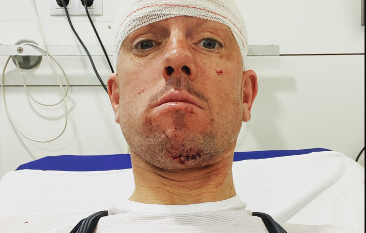 Frederick Van Lierde erleidet einen Unfall