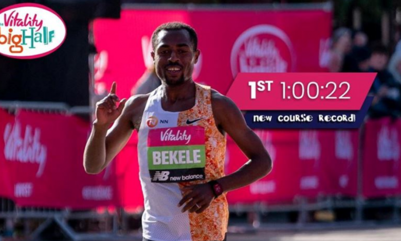 enenisa Bekele a enregistré le semi-marathon de Londres