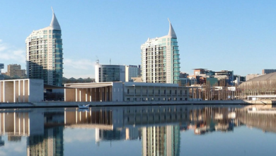 Segmento de natación del Challenge Lisboa en el Parque de las naciones