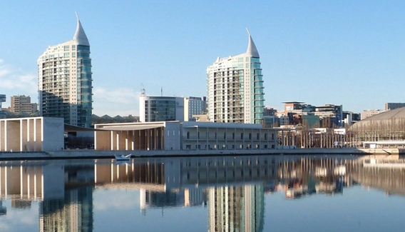 Segmento de natación del Challenge Lisboa en el Parque de las naciones