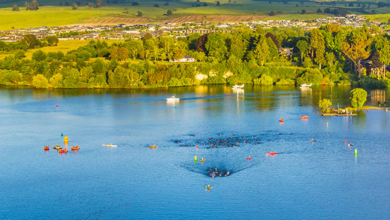 segmento de natación del IRONMAN New Zeland