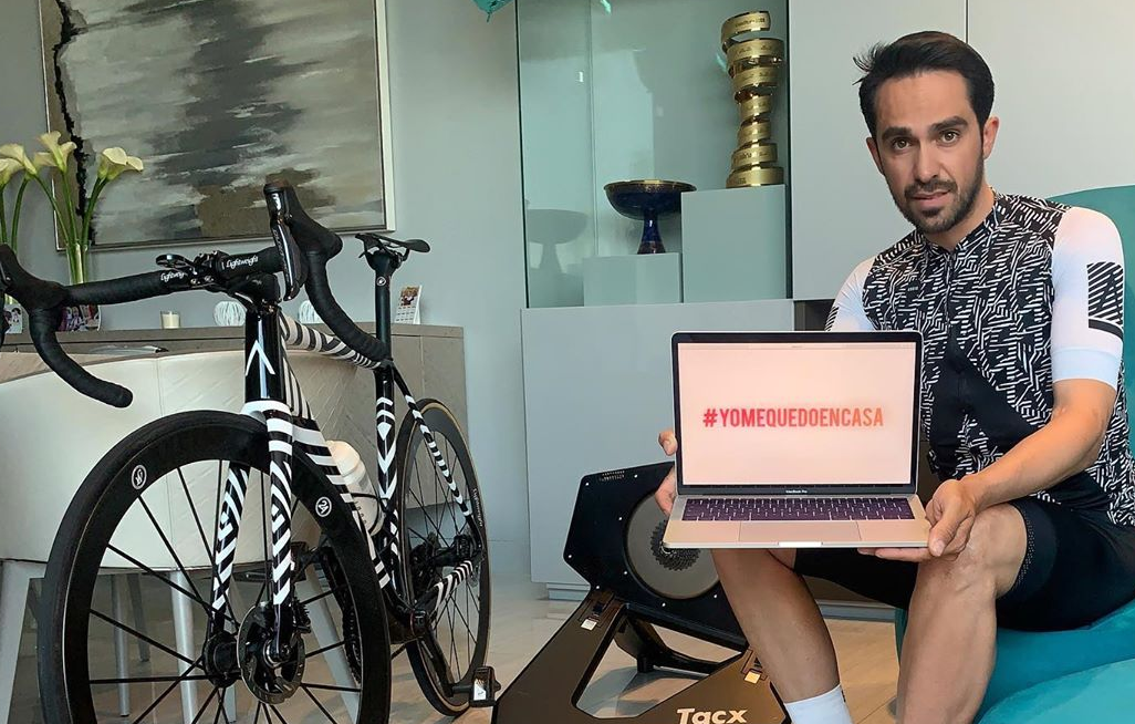 Alberto Contador también se queda en casa #YoMeQuedoEnCasa
