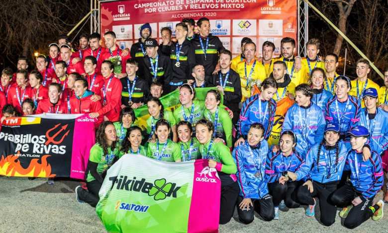 Marlins Triatlon und Saltoki Trikideak Spanien Duathlon Champions von Clubs