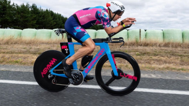 Joe Skipper en el IRONMAN Nueva Zelanda