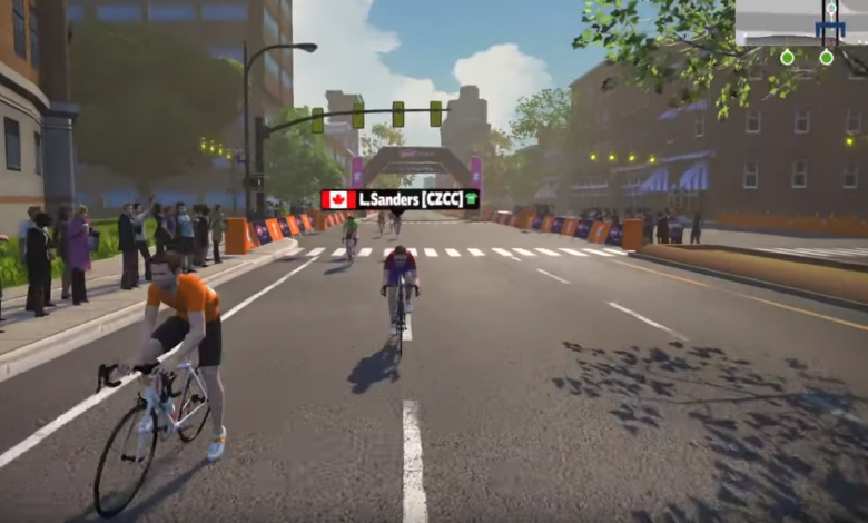 Lionel Sanders gana la Ronde Van Zwift Race