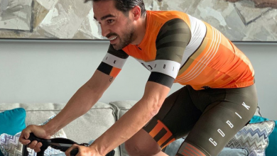 Eine weitere Indoor-Trainingseinheit von Alberto Contador