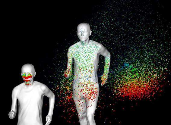 Un estudio cuenta que distancias son seguras para correr con el coronavirus - Noticias Triatlón partículas en el aire del Covid 19