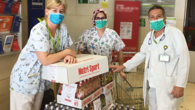 Lieferung von Nutrisport-Material an ein Krankenhaus