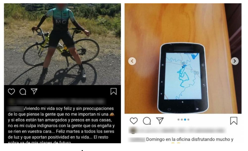 Un ciclista de Zaragoza , denunciado por su propio club al saltarse el confinamiento - Noticias ciclismo Lo que publicaba el ciclista en redes sociales