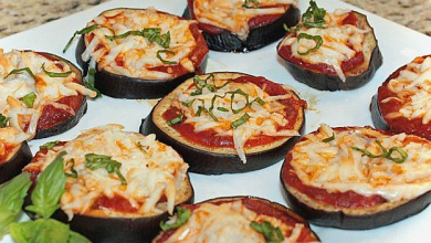 Recettes sportives: aubergines à la pizza.