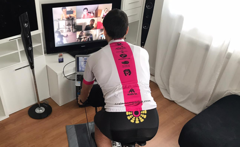 Vista de un entrenamiento virtual