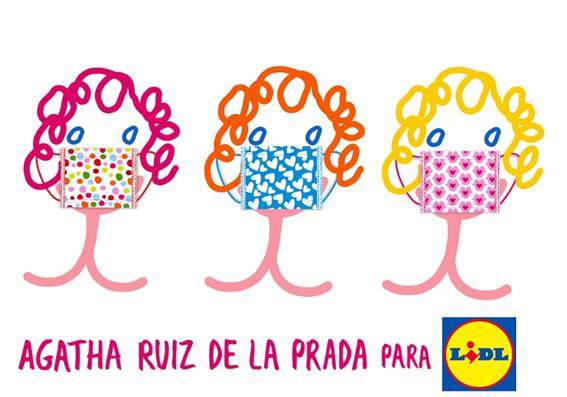 Lidl lance ses propres masques avec Agatha Ruiz de la Prada