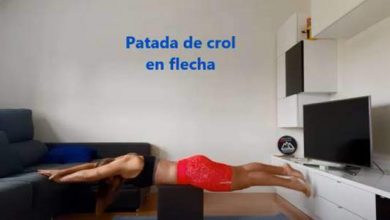 Entrenamiento de crol en casa sin material