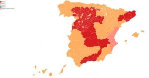 Descaled phases map Spain