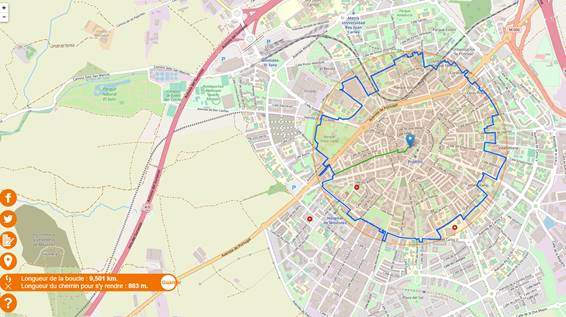unkm.fr ruta más larga desde zona donde resides