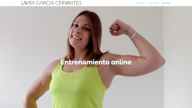 Laura García Cervantes estrena su web de entrenamientos