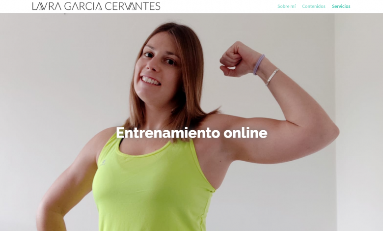 Laura García Cervantes estrena su web de entrenamientos