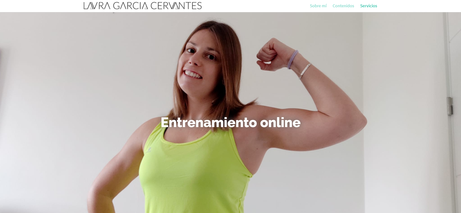 Laura García Cervantes estrena su web de entrenamientos