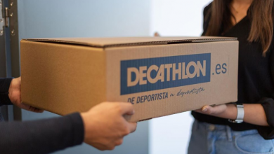 imagen de entrega de paquete Decathlon