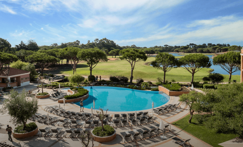 Aerial view of the Onyria Quinta da Marinha hotel