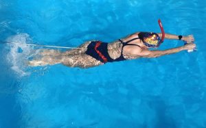 Workouts für gebundenes Schwimmen oder statisches Schwimmen