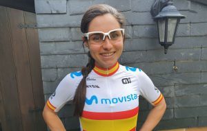 The cyclist Lourdes Oyarbide