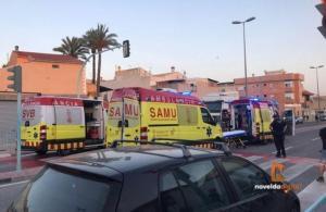 Two cyclists run over by a truck in Novelda, Alicante