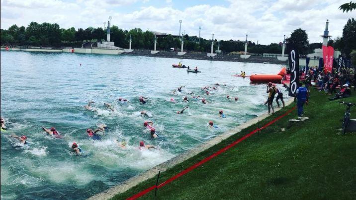 Début du triathlon Tres Cantos