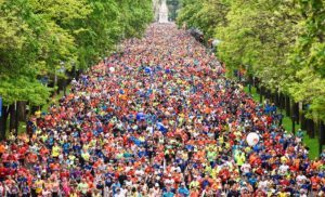 Start of the Madrid marathon