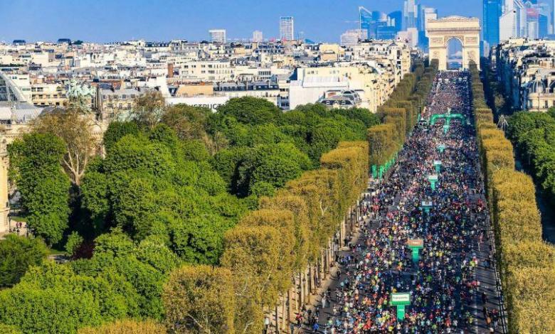 Champs Elysees Paris marathon