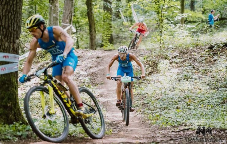 segment cycliste du cross triathlon en Transylvanie