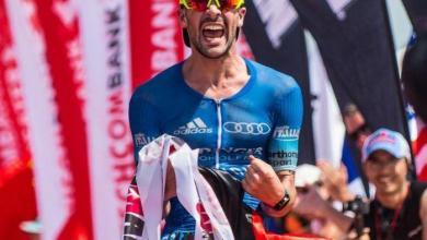 Patrick Lange ganando un ironman