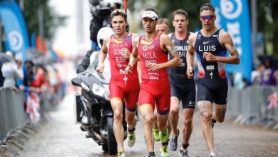 Mario Mola, Javier Gómez Noya e Vicent Luis na WTS