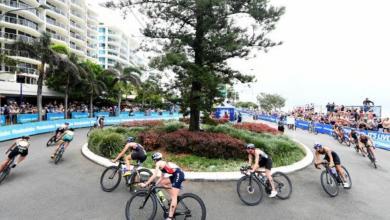 Segmento ciclista de una Copa del Mundo de trialtlón