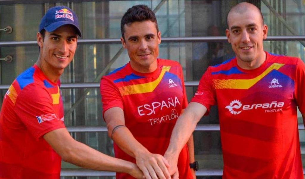 Mario Mola, Javier Gómez Noya y Fernando Alarza