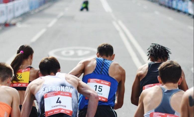 Inizio della mezza maratona di Mosca