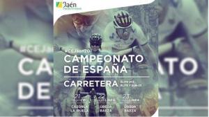 Affiche du championnat de cyclisme d'Espagne